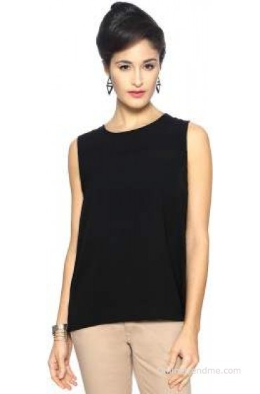 Van Heusen Casual Sleeveless Solid Women's Top